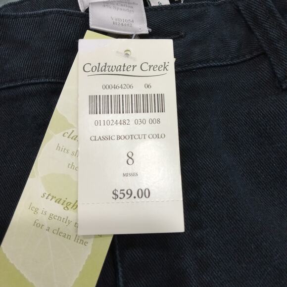 Coldwater Creek Jeans Women's Size 8 Classic Bootcut Stretch Mid Rise NEW NWT - Picture 6 of 13